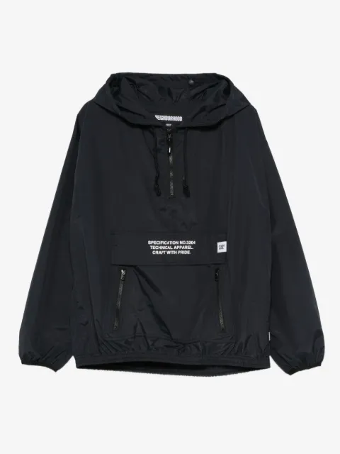 Neighborhood logo-print hooded jacket