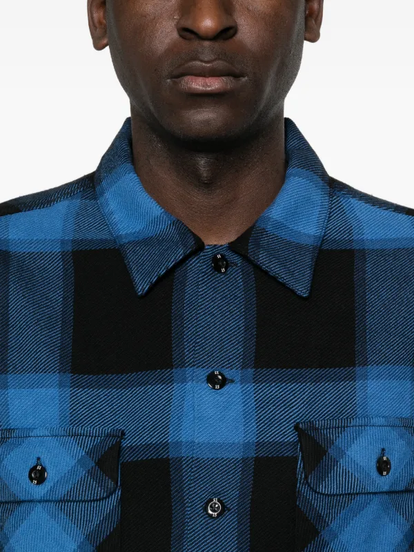 Neighborhood Buffalo Check Shirt | Black | FARFETCH IE
