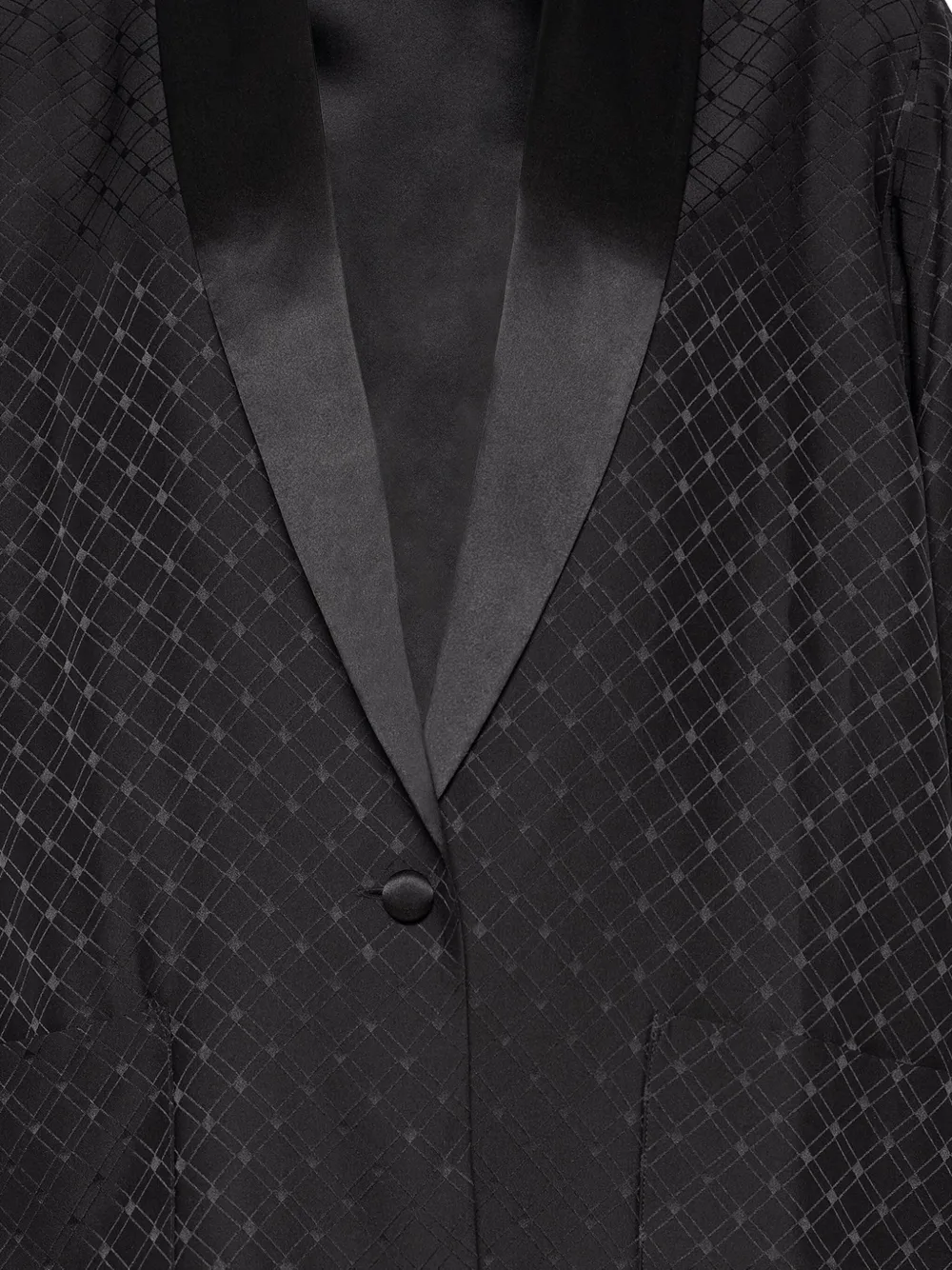 ERES Velours lounge vest met geometrisch patroon Zwart