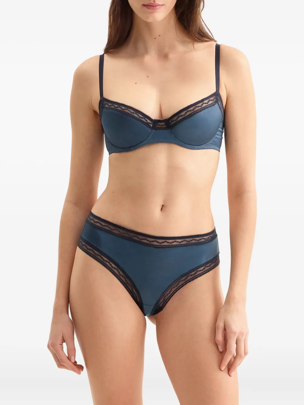 ERES Rêveur string met kanten afwerking - Blauw