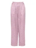 ERES Clip geometric-print silk pyjama trousers - Purple