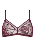 ERES floral-lace triangle bra - Purple