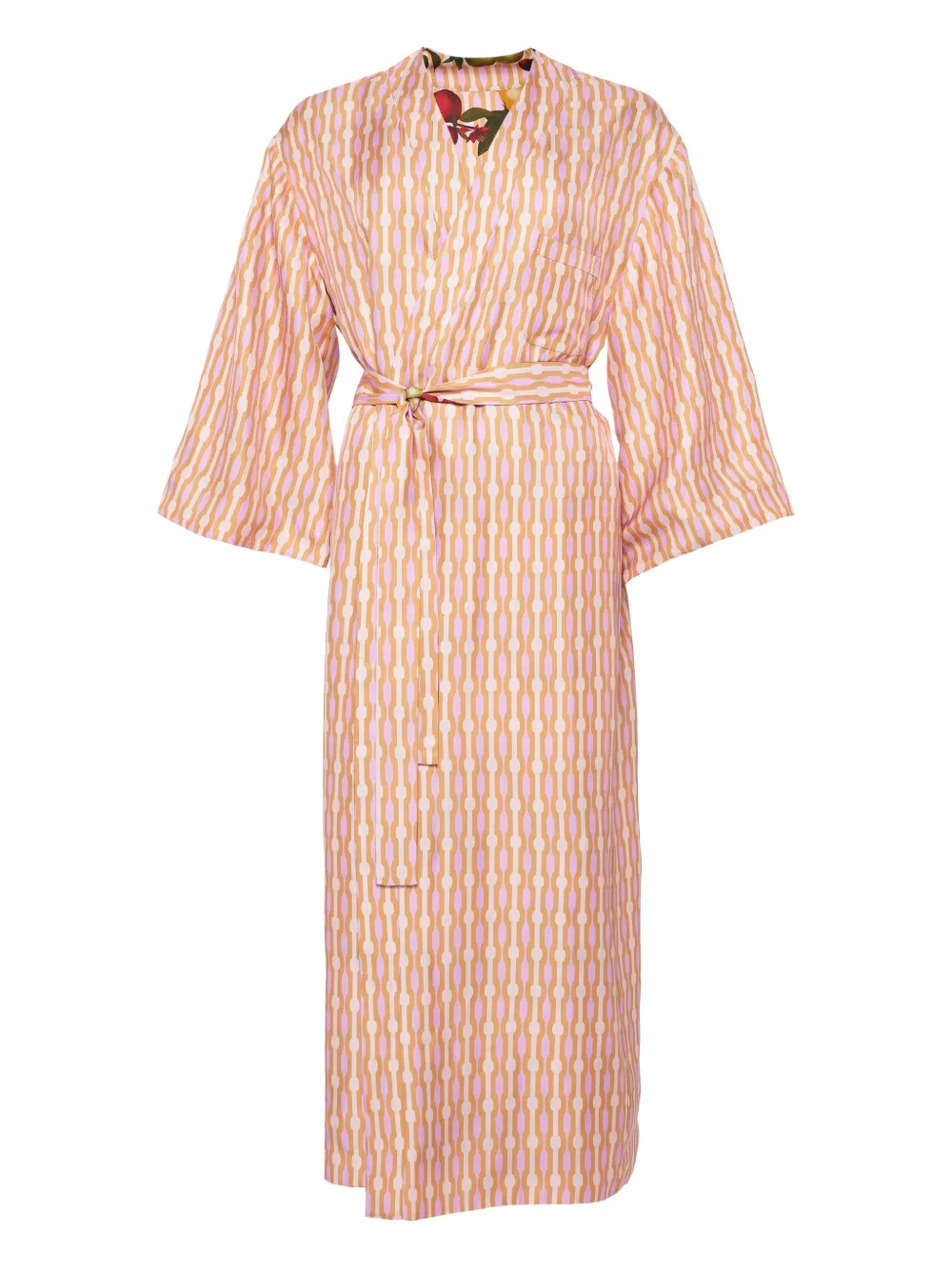 ERES Saveur fruit-print chain-pattern reversible robe | Dressing Gowns & Robes | Image 2
