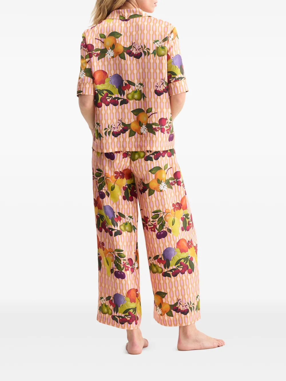 Eres Cherry Printed Silk-twill Shirt In Pink