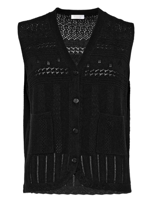 Eres Mixte Cardigan in Black