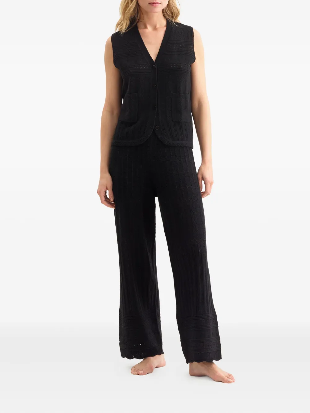 ERES Gebreide broek - Zwart