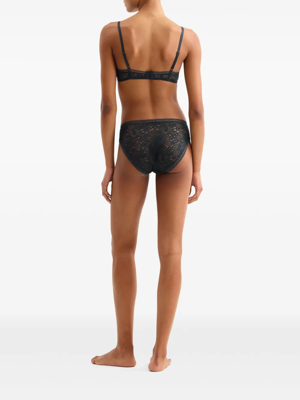 Eres Floral Lace Briefs In Black