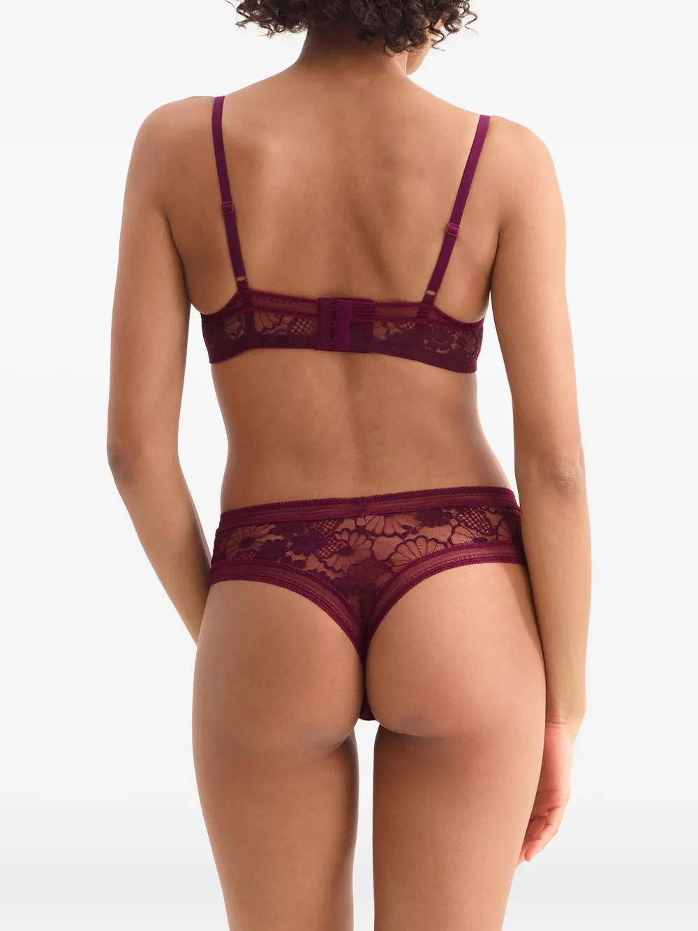 ERES Figue bh met bloemenkant Paars