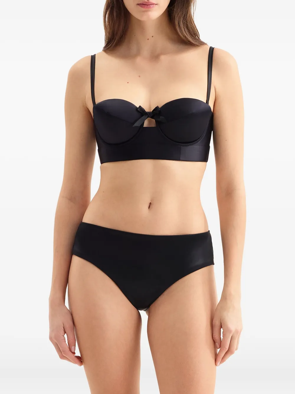 Eres Greta Bow-detail Bra In Black