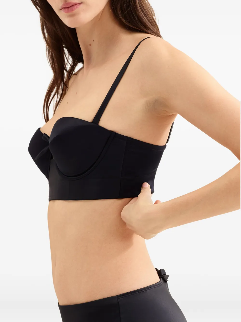 Eres Greta Bow-detail Bra In Black