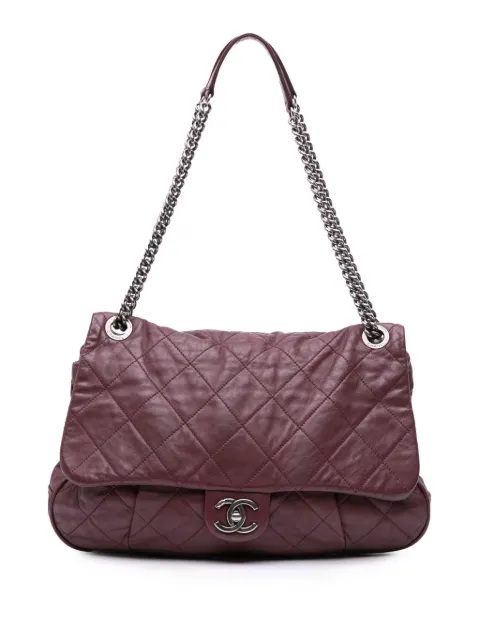 CHANEL Pre-Owned 2012-2013 Quilted Calfskin Coco Pleats Flap shoulder bag