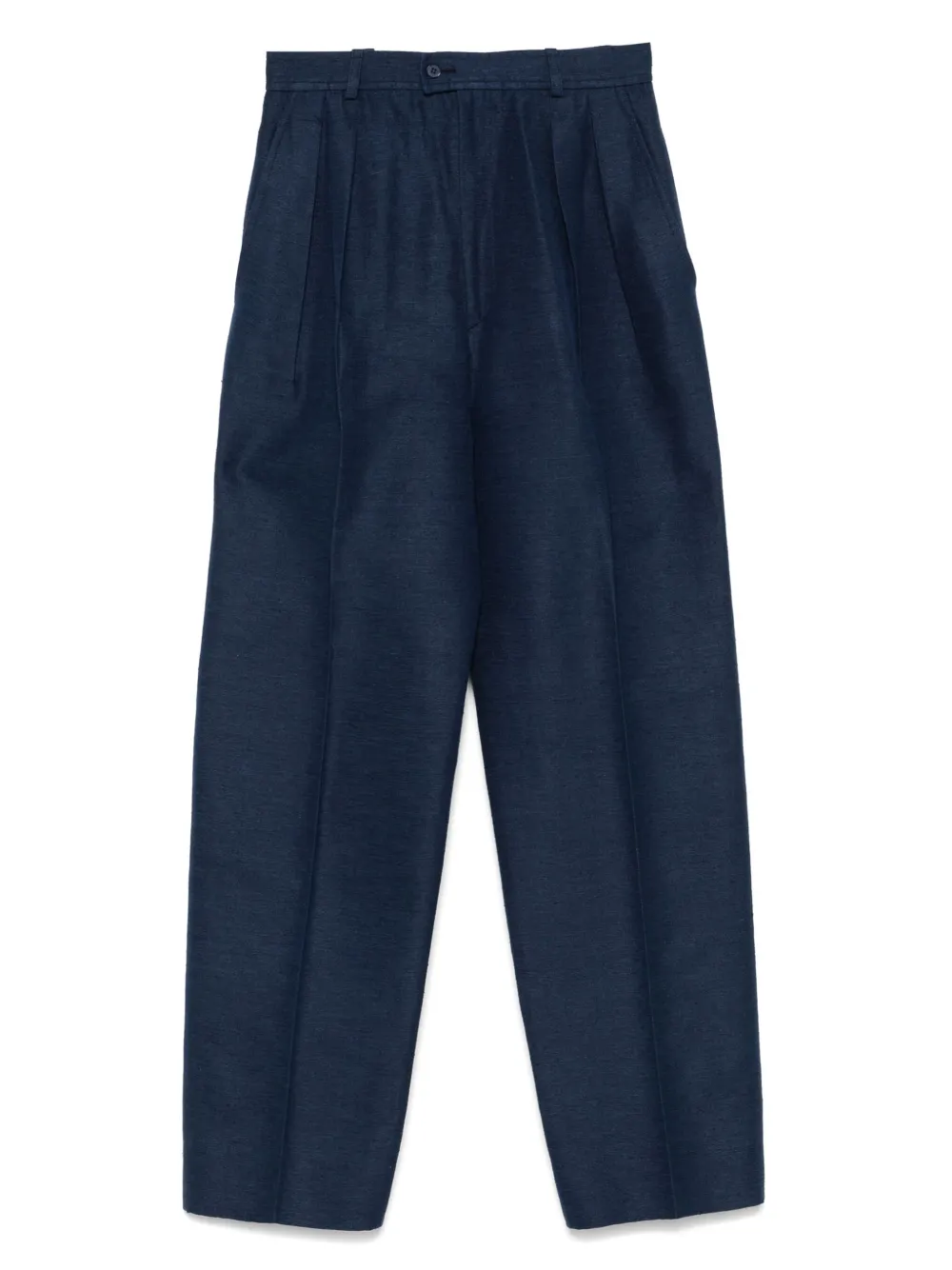 Saint Laurent Pre-Owned 1980s silk trousers | Blue | Image 1
