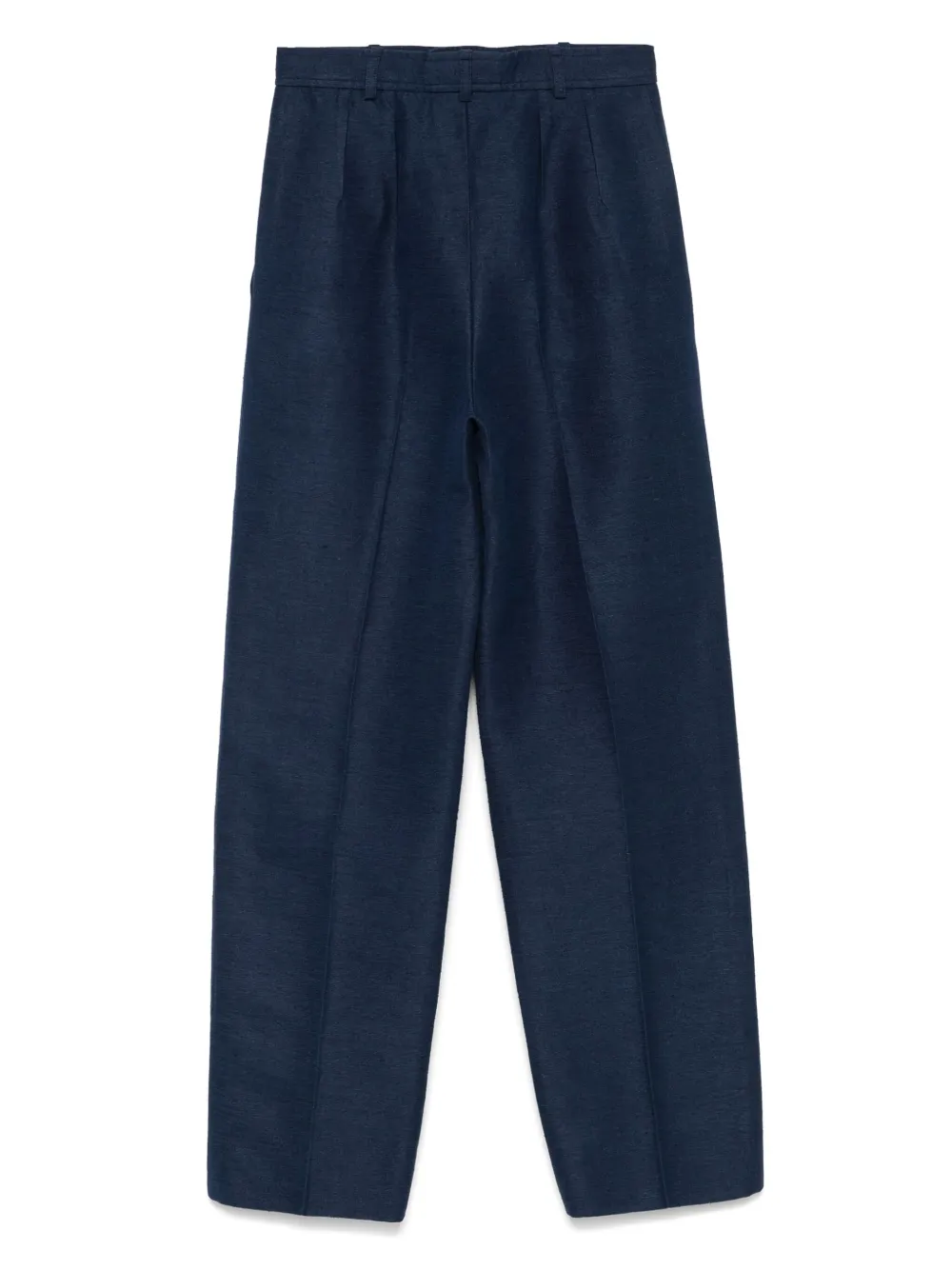 Saint Laurent Pre-Owned 1980s zijden broek - Blauw