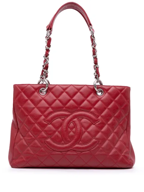 CHANEL Pre-Owned 2009-2010 Caviar Grand Shopping tote bag