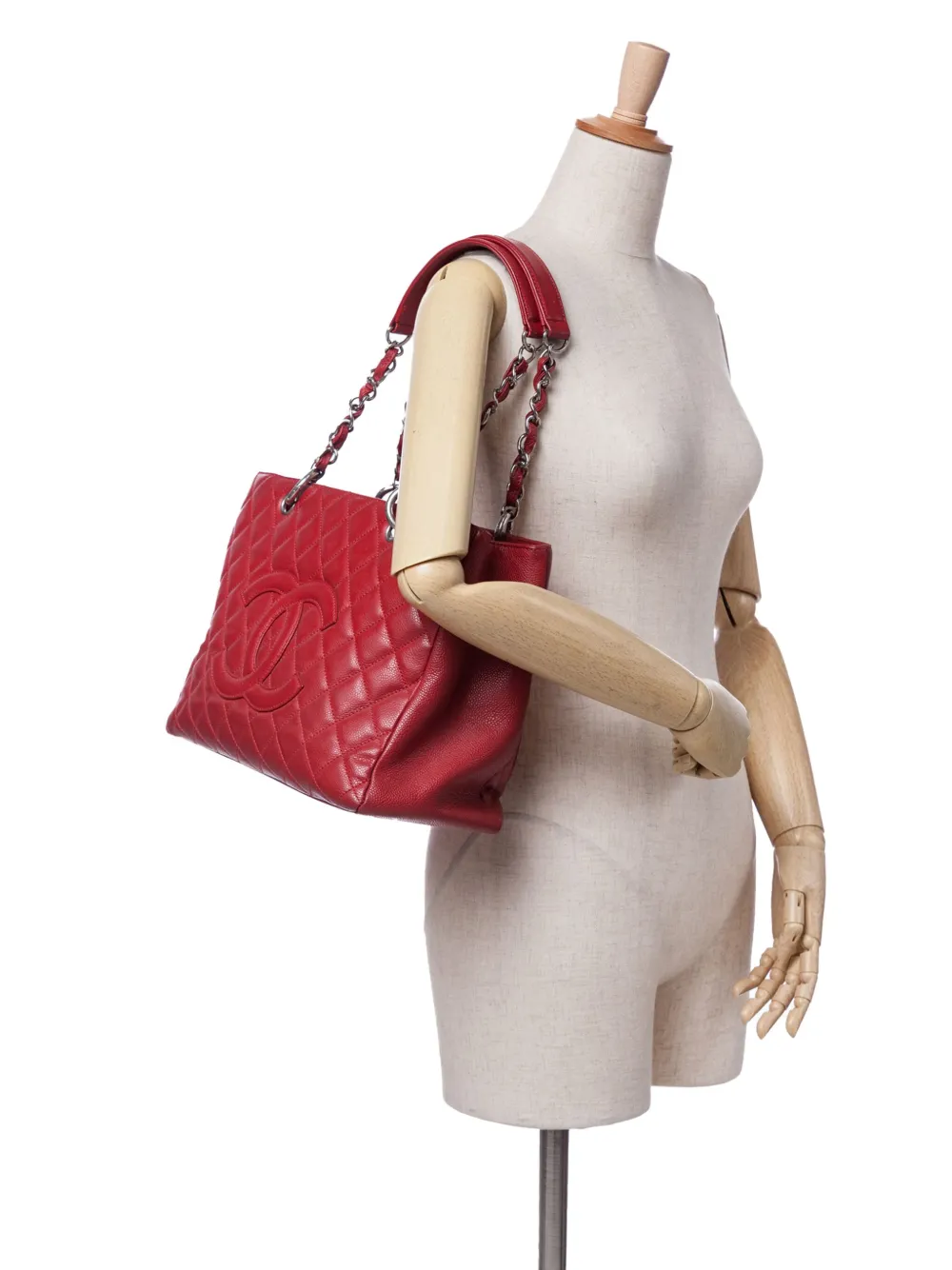 CHANEL Pre-Owned شنطة عملية 'كافيار غراند شوبينغ' 2009-2010 | كلاسيكيات | Image 2