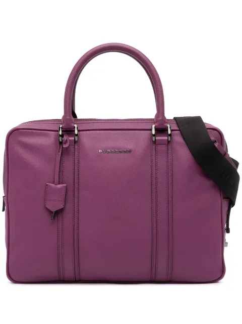 Burberry Pre-Owned 2000-2017 Leather Newburg business bag