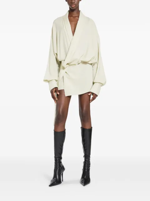 Ssheena balloon-sleeve abisso mini dress