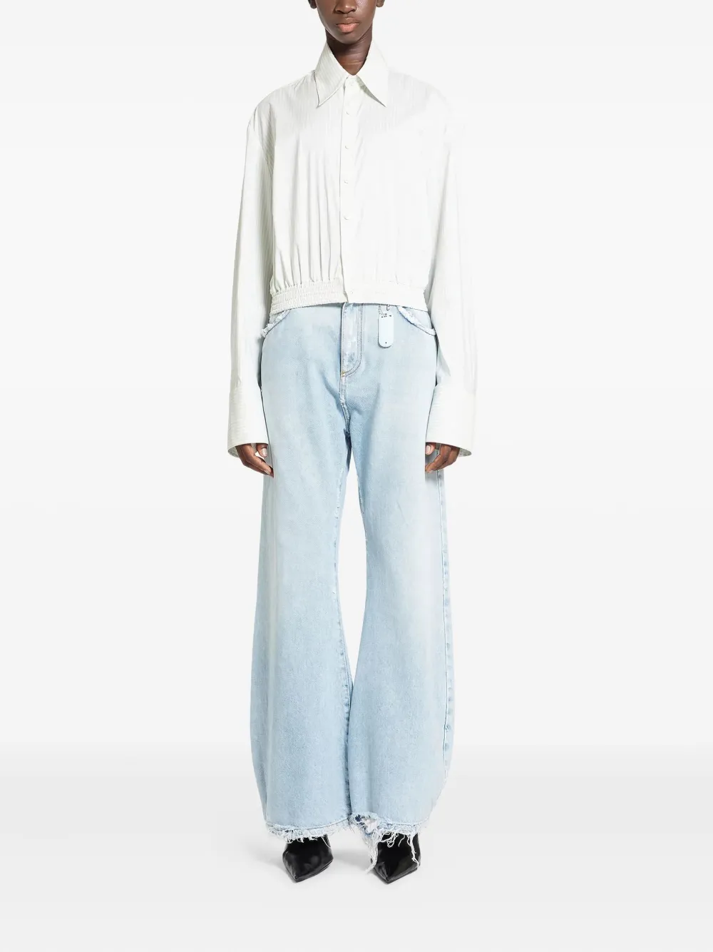 Ssheena Jade frayed-hem jeans | Wide-Leg Jeans | Image 2