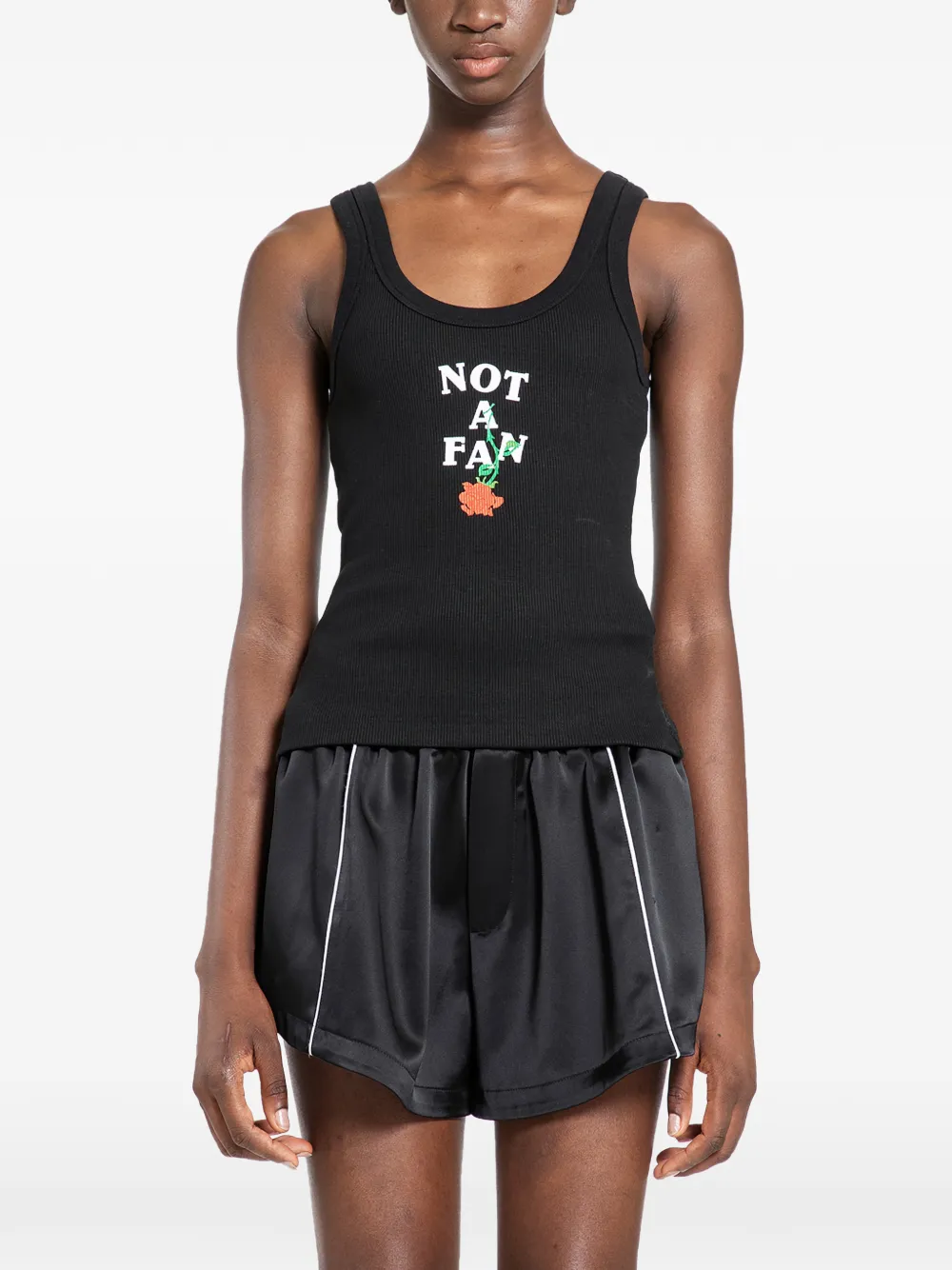 Ssheena Tamara floral tank top - Nero