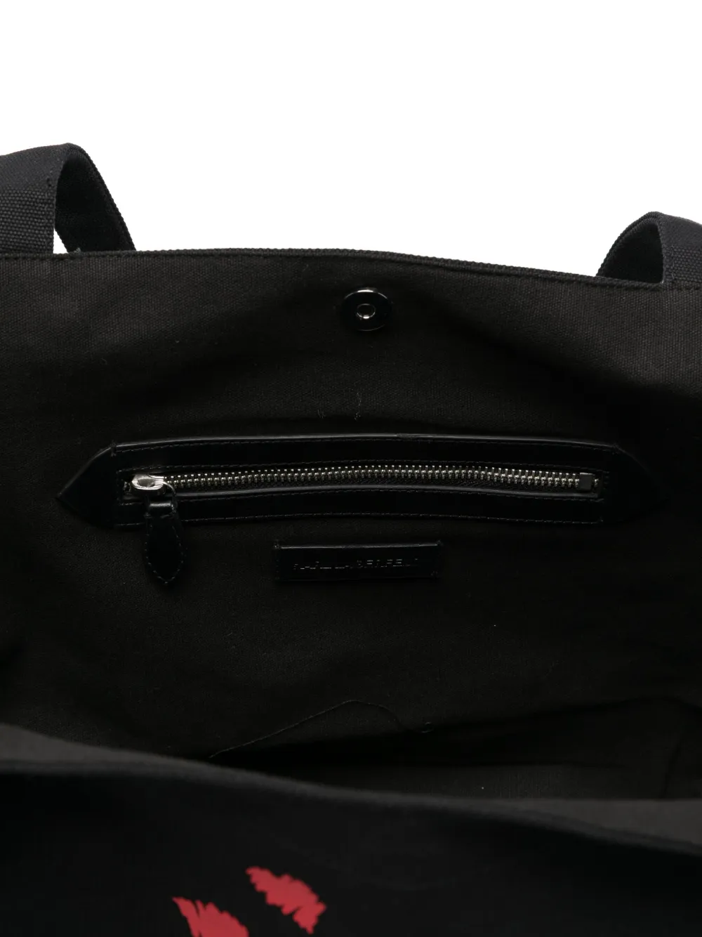 Karl Lagerfeld heart-print tote bag Zwart
