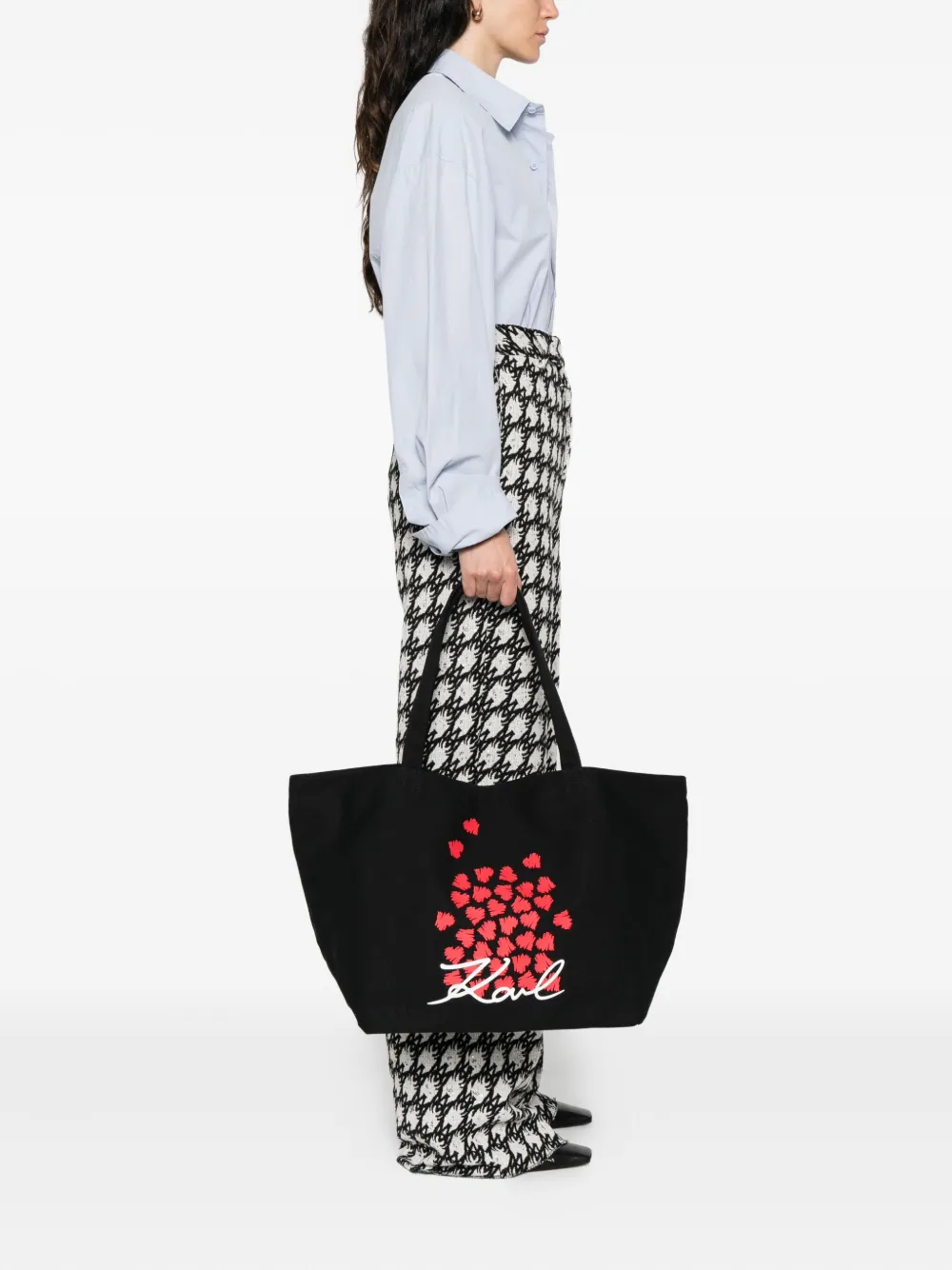 Karl Lagerfeld heart-print tote bag | Image 2