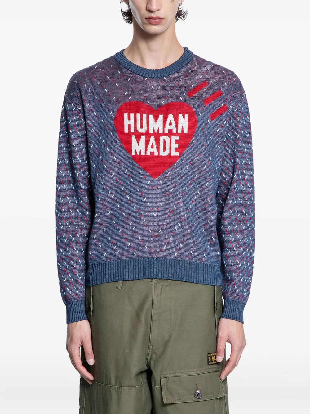 Human Made ハート セーター - ブルー Human Made ハート セーター - ブルー