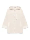 D.Exterior zip-up oversized jacket - Neutrals