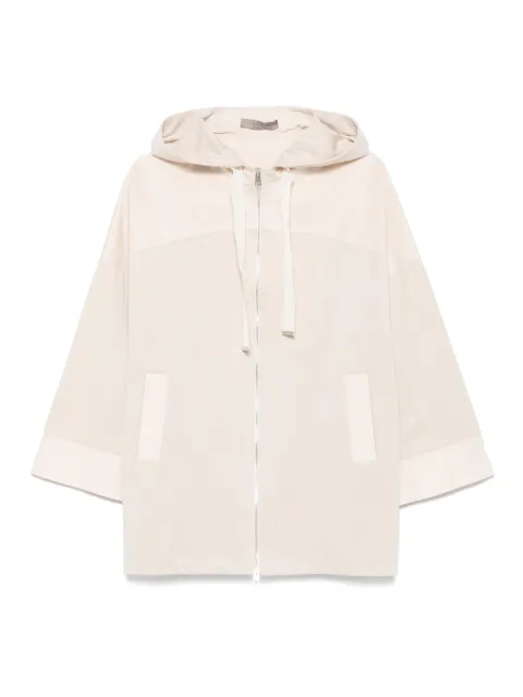 D.Exterior zip-up oversized jacket