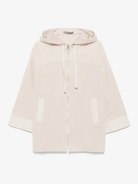 D.Exterior zip-up oversized jacket