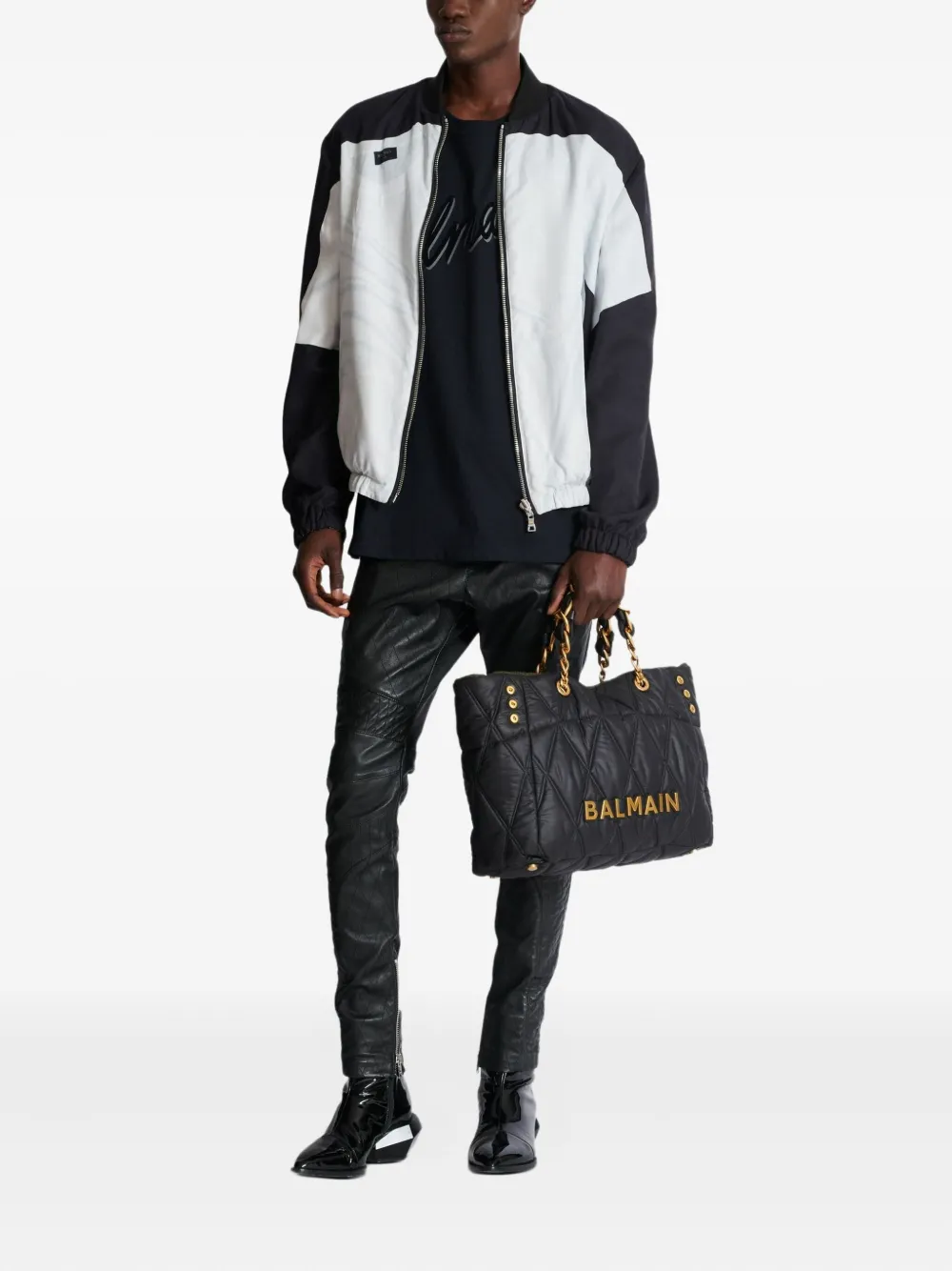 Balmain trompe l'oeil-print bomber jacket | Bomber Jackets | Image 2