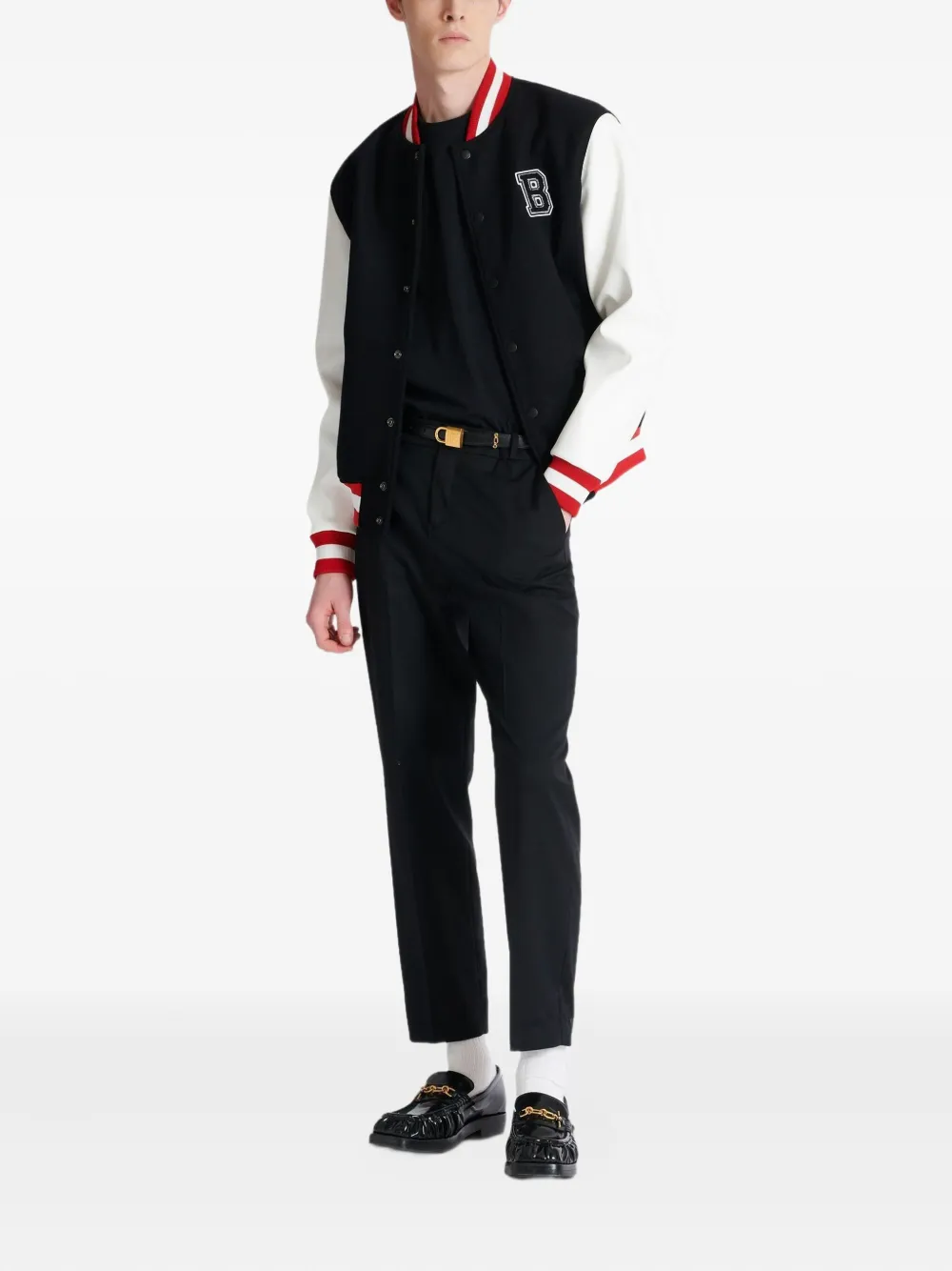 Balmain Signature T-shirt - Zwart