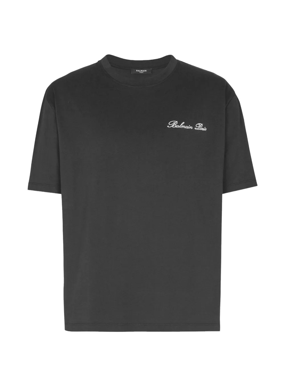Balmain Signature T-shirt met borduurwerk Zwart