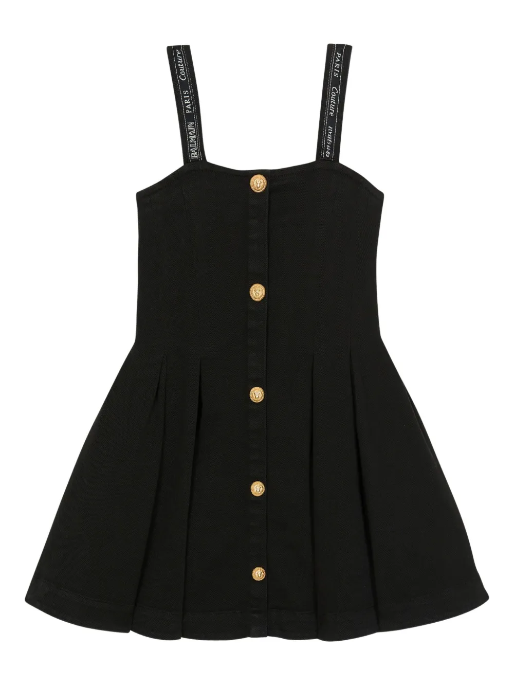 Balmain Kids Jurk met logoprint Zwart