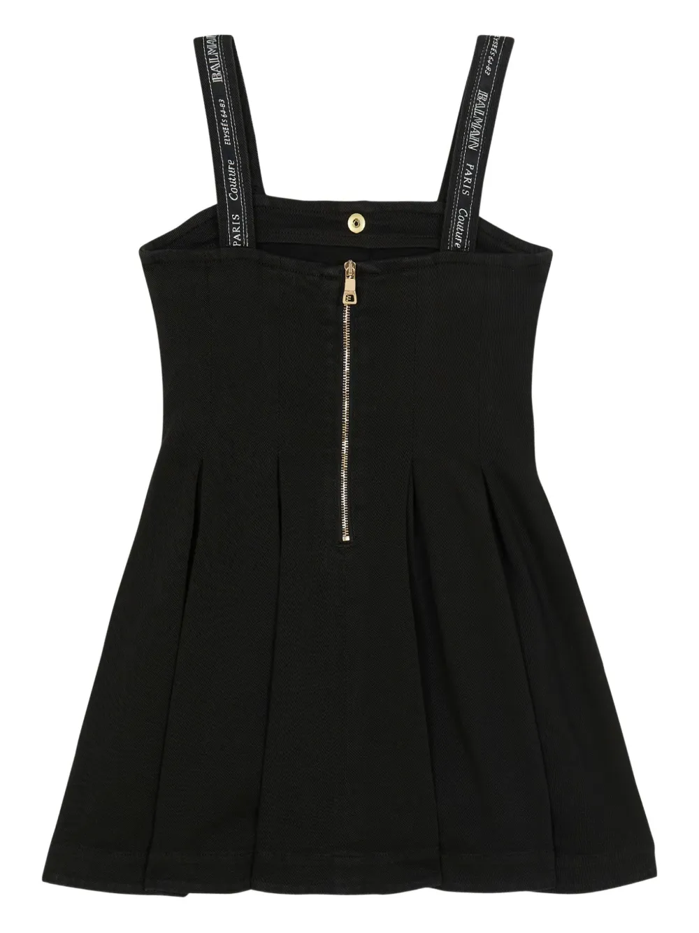 Balmain Kids Jurk met logoprint Zwart