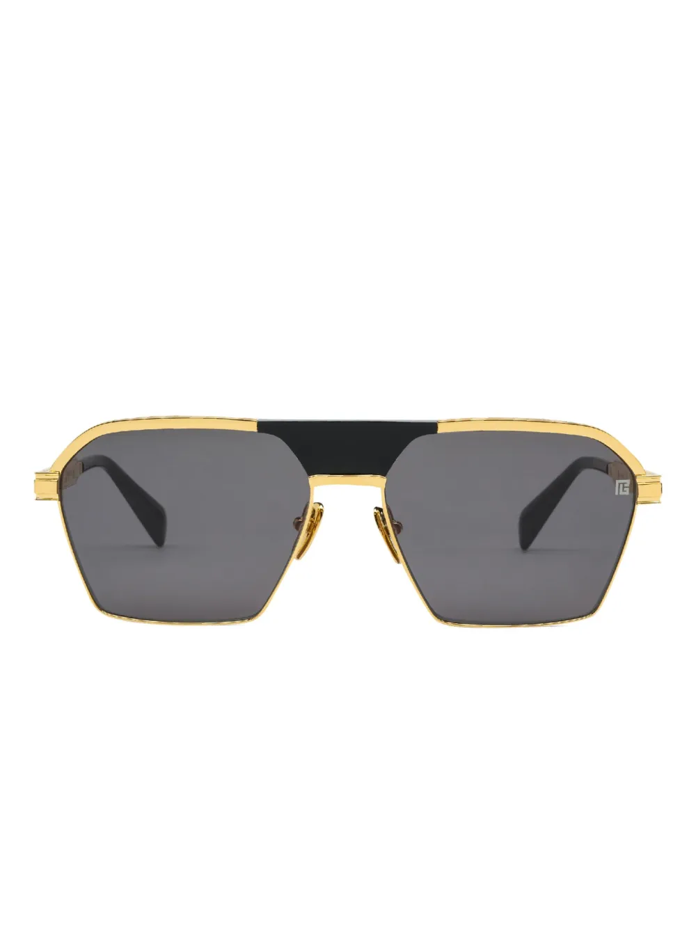 Balmain Eyewear Occhiali da sole squadrati - Oro