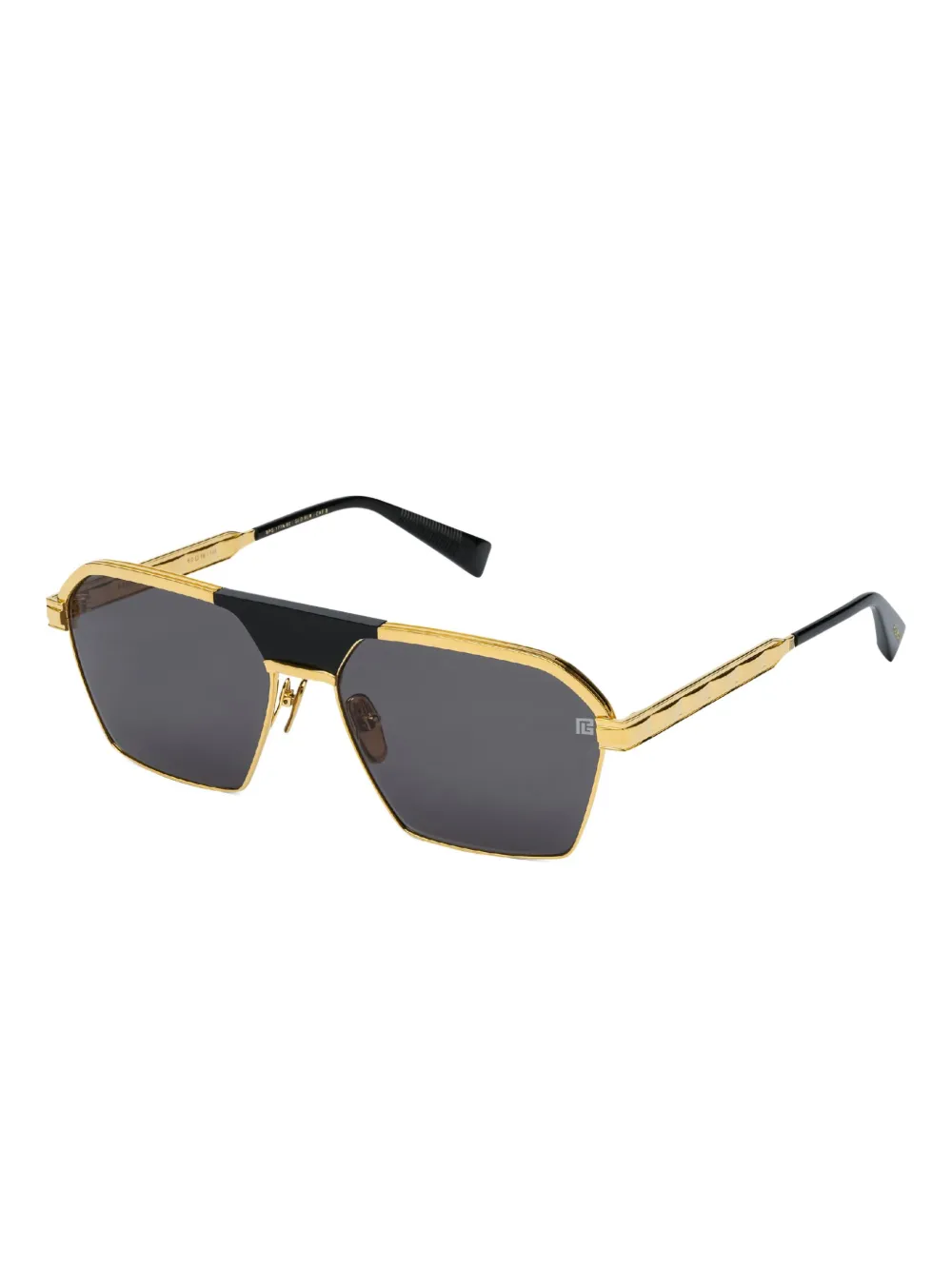 Balmain Eyewear Zonnebril met vierkant montuur Goud