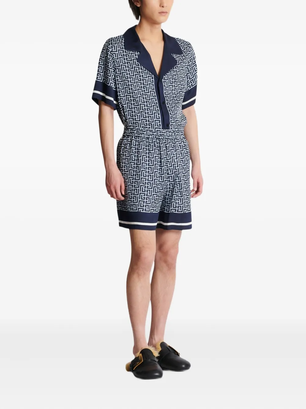 Balmain monogram-pattern shorts | Bermuda Shorts | Image 2