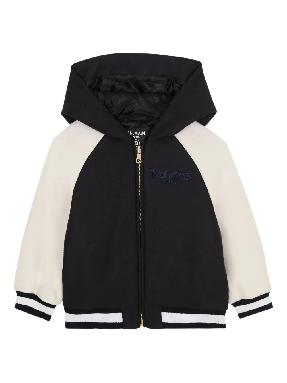 Balmain Kids Bomberjack met capuchon Blauw
