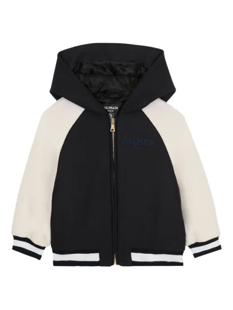 Balmain Kids hooded bomber jacket 