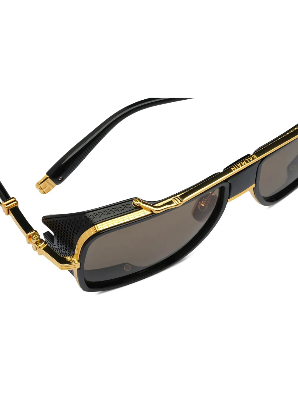 Balmain Eyewear Zonnebril met vierkant montuur Zwart