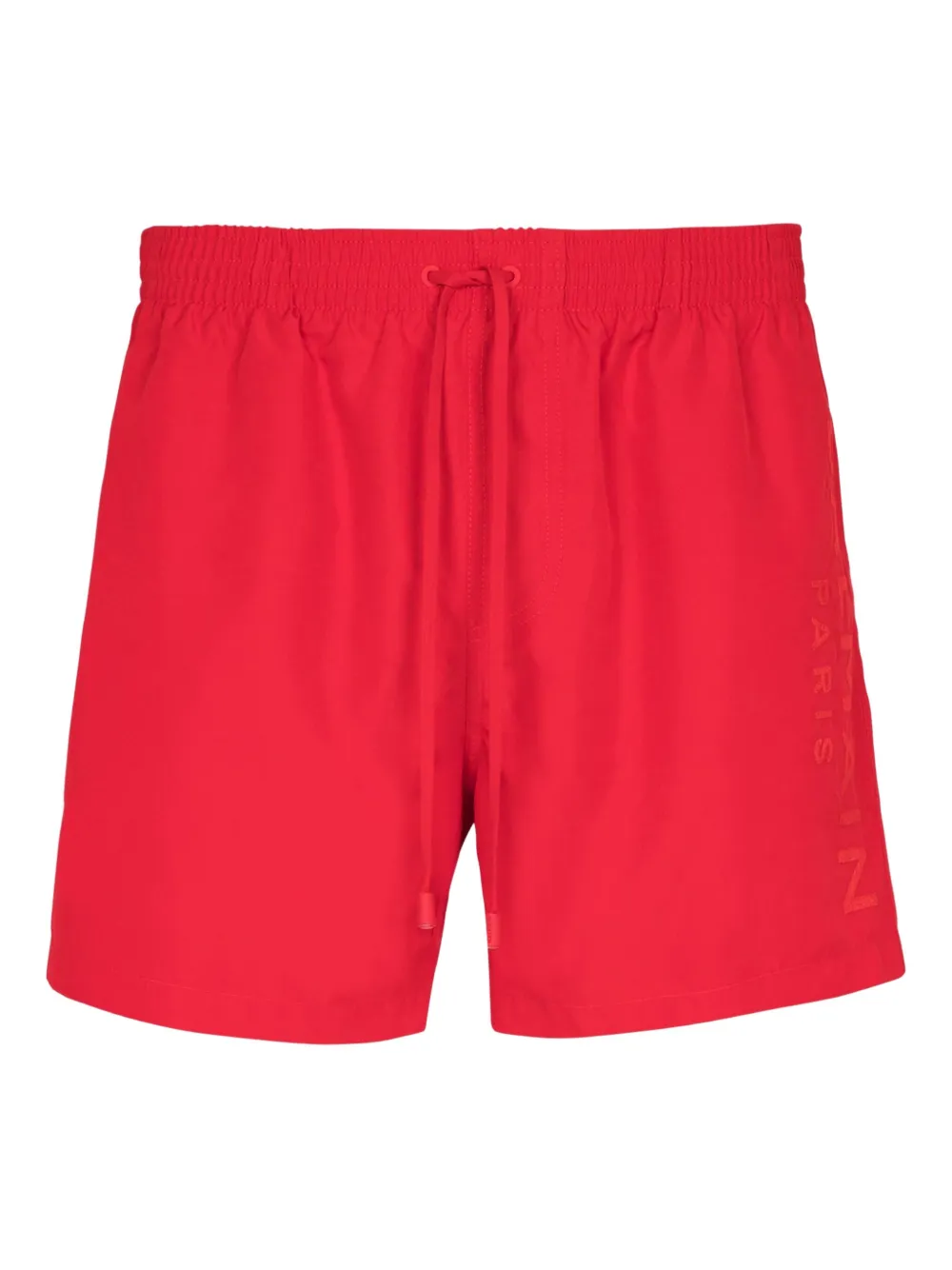 Balmain Zwembroek met geborduurd logo Rood