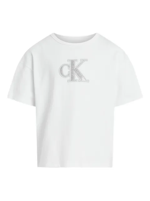 Calvin Klein Kids glittered-logo T-shirt