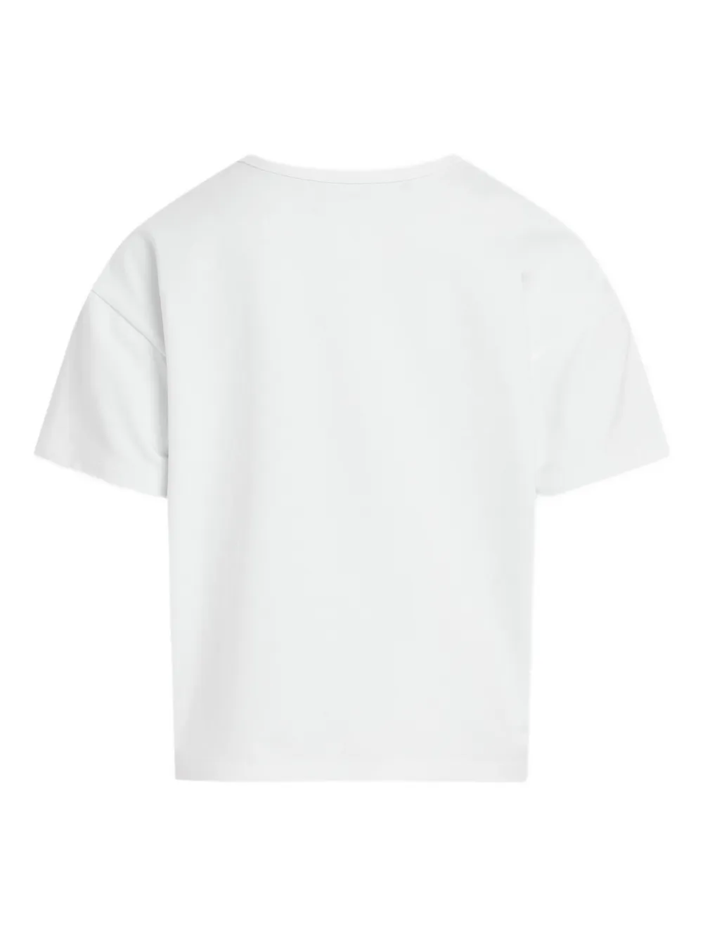 Calvin Klein Kids T-shirt met glitter logo Wit