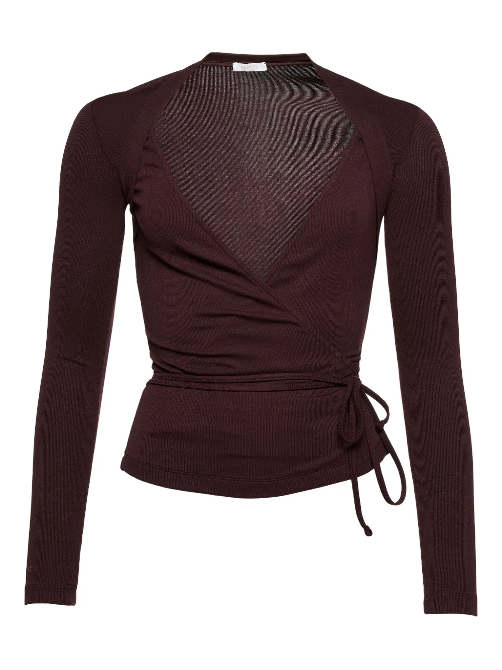 ERES wrap long-sleeved cardigan | Brown | Image 1
