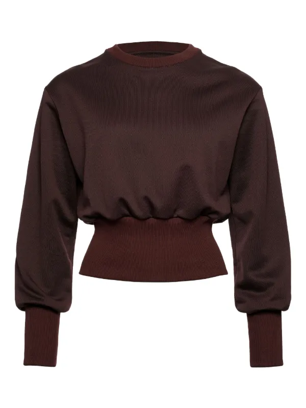 Eres Isadora Cropped Sweatshirt in Brown