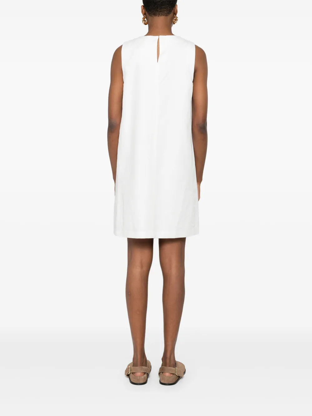Weekend Max Mara Linnen mini-jurk Wit