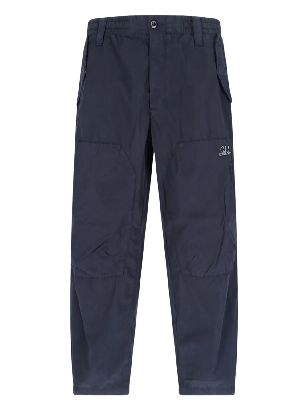 C.P. Company logo-embroidered trousers | Blue | Image 1