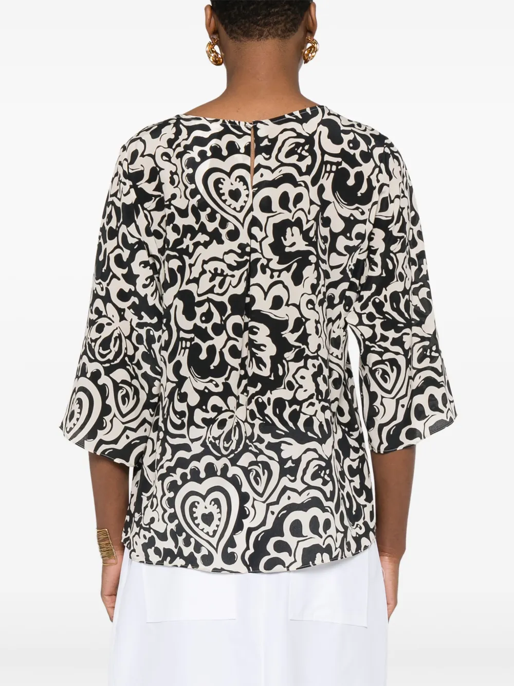 Weekend Max Mara Ginnico blouse Zwart
