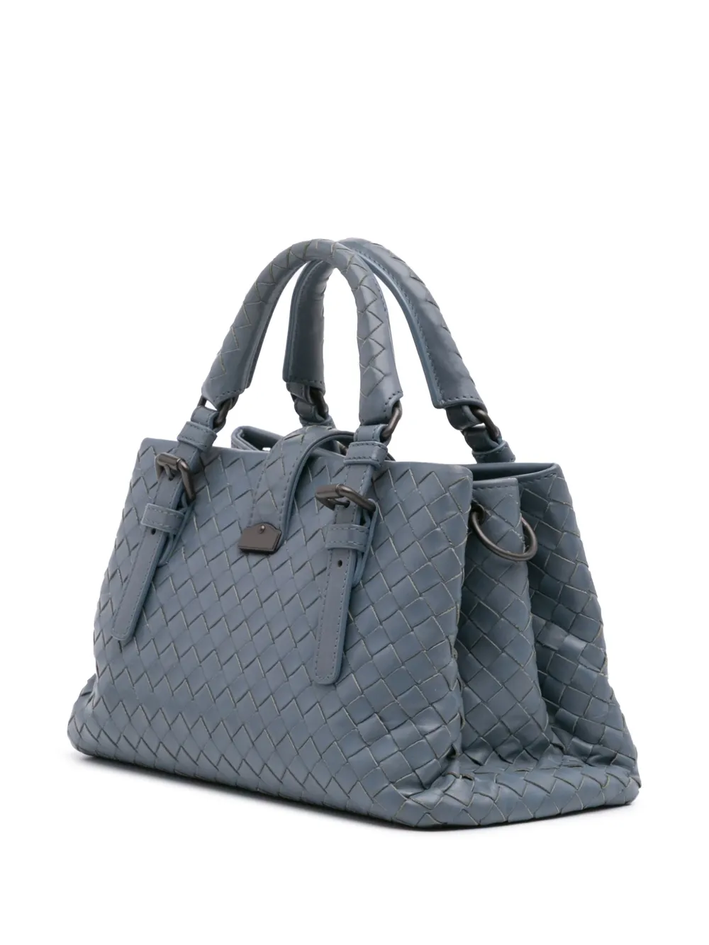 Pre-owned Bottega Veneta 2012-2024 Mini Nappa Intrecciato Roma Satchel