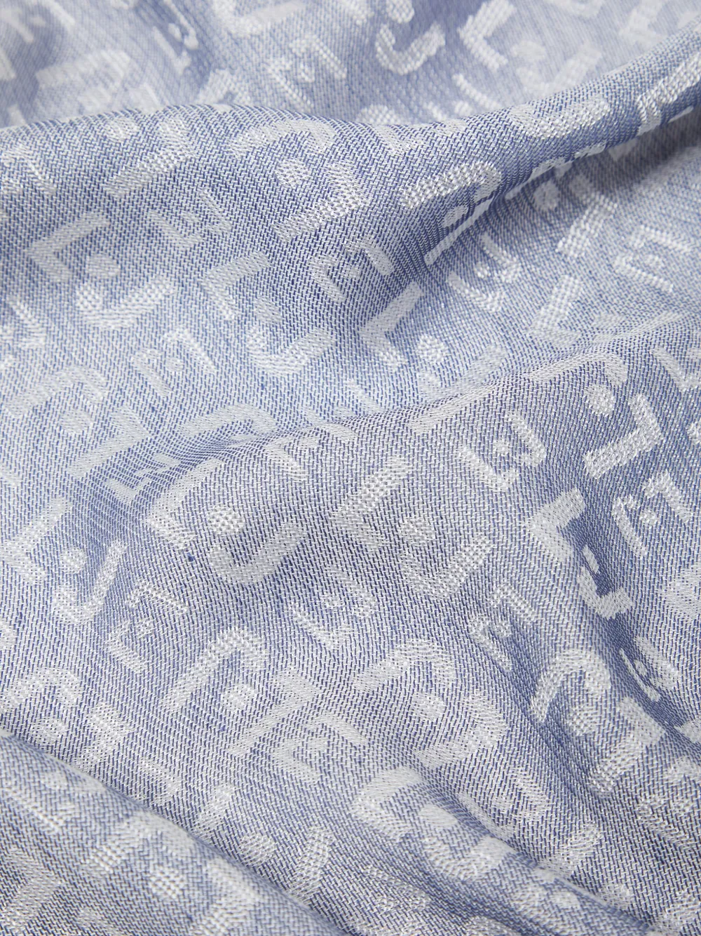 Liu •jo Logo-pattern Scarf In Gray